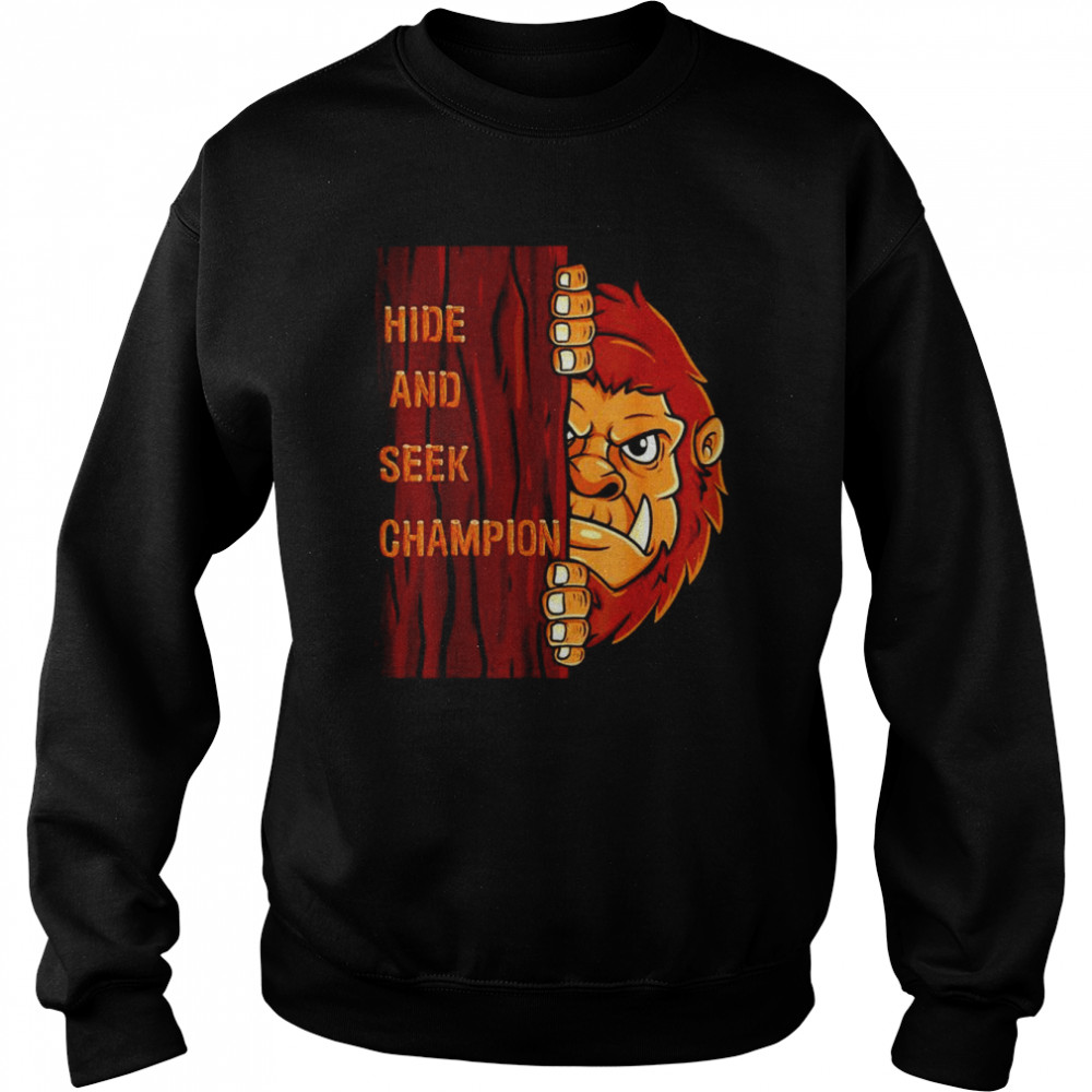 Bigfoot Hide And Seek Champion unisex T- Unisex Sweatshirt