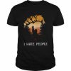 Bigfoot hiking fuck I hate people  Classic Men's T-shirt