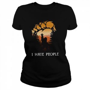 Bigfoot hiking fuck I hate people  Classic Women's T-shirt