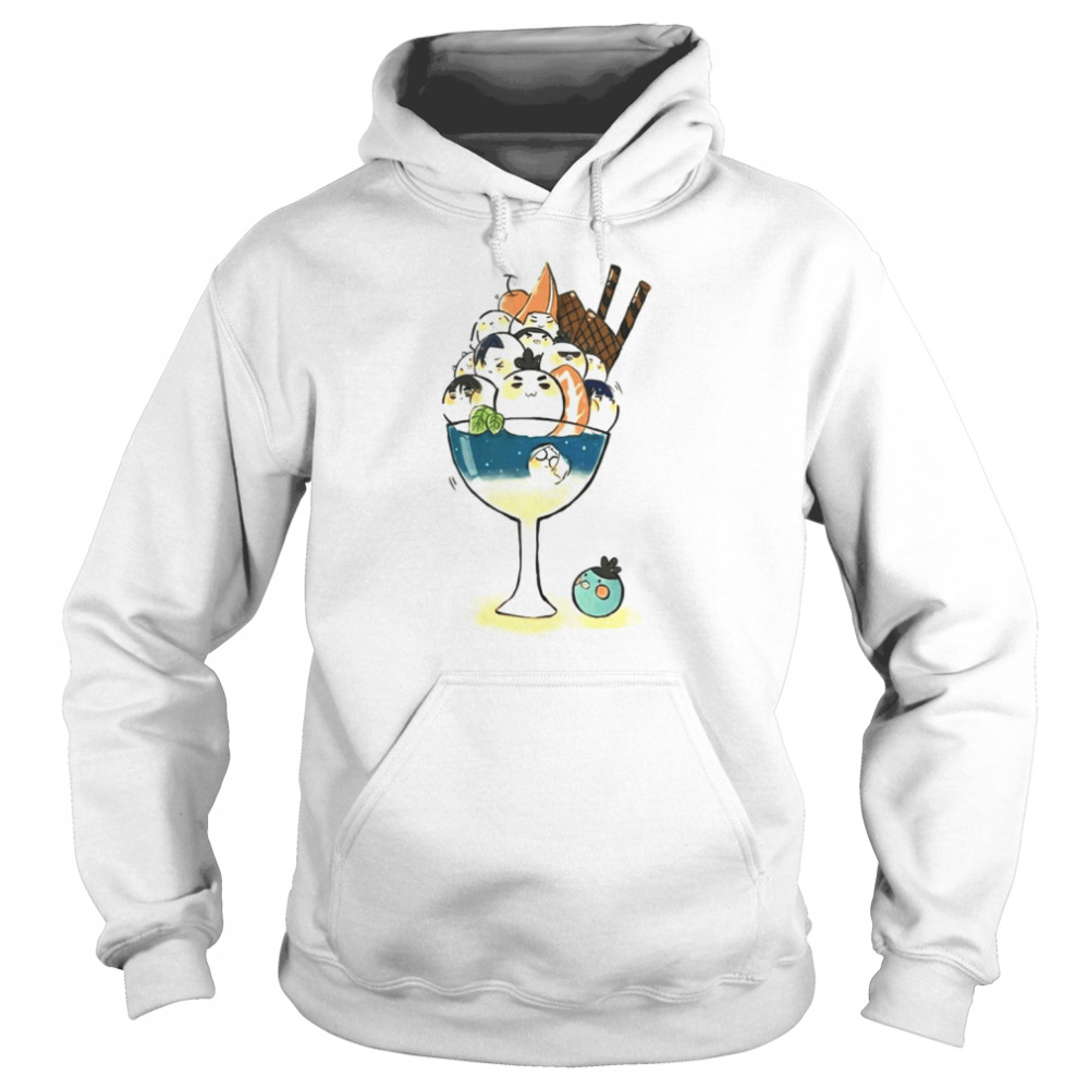 Birds Icecream Relaxed Fit Scissor Seven  Unisex Hoodie