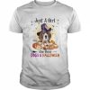 Black Beagle Just A Girl Who Loves Dogs And Halloween Shirt Classic Men's T-shirt