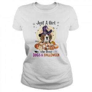 Black Beagle Just A Girl Who Loves Dogs And Halloween Shirt Classic Women's T-shirt