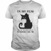 Black Cat I’m not mean I’m just too old to pretend I like you 2022  Classic Men's T-shirt