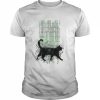 Black Cat Matrix Vintage Retro  Classic Men's T-shirt