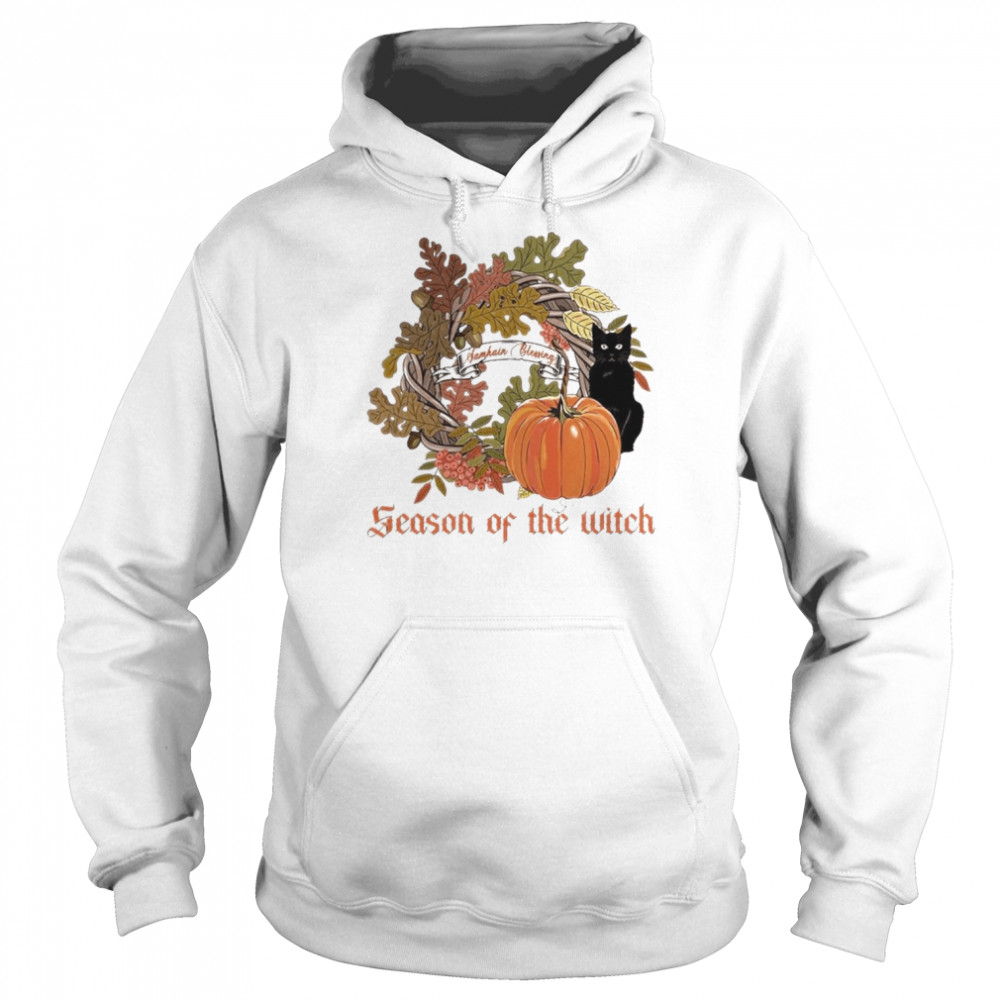 Black Cat Samhain Blessing Season of the Witch  Unisex Hoodie