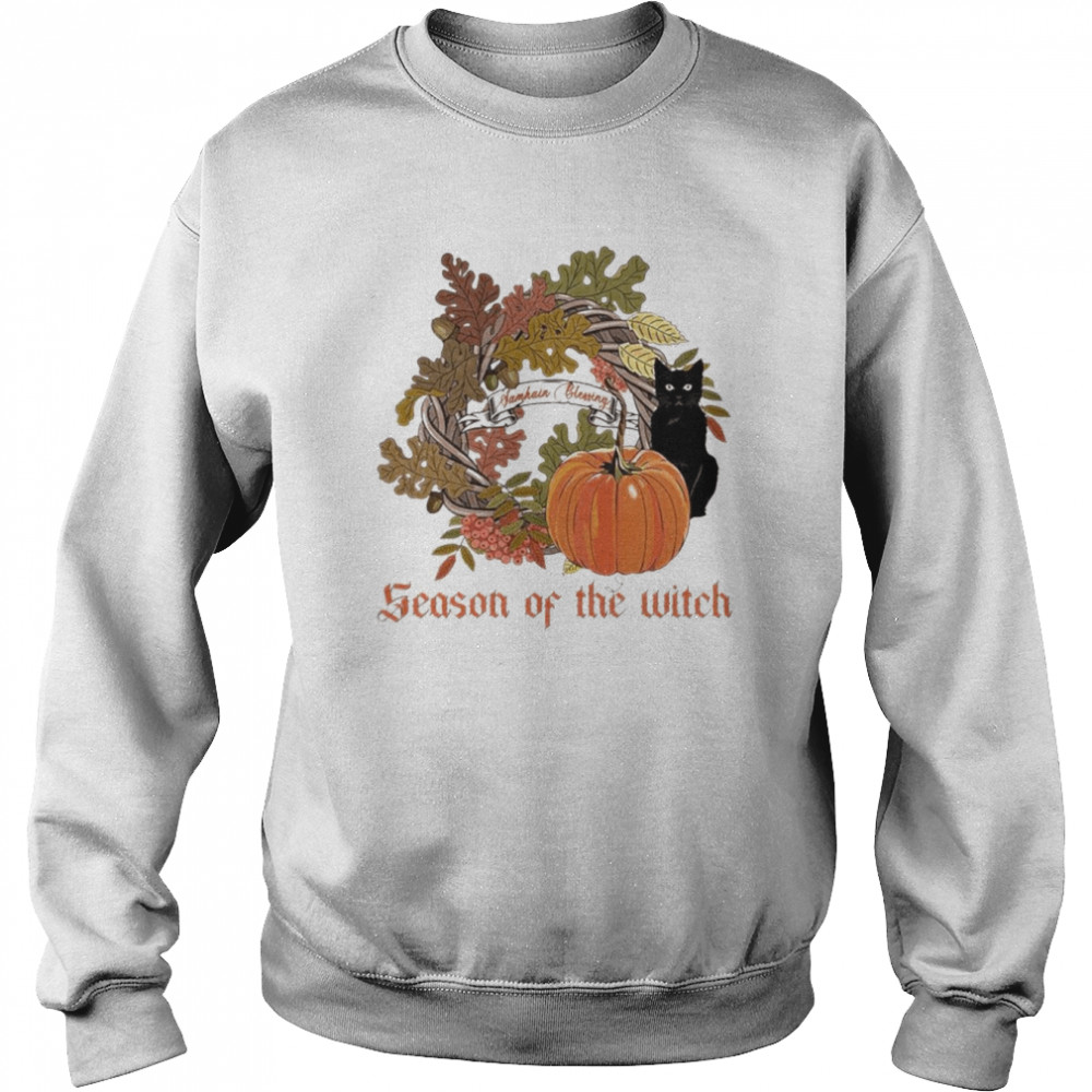 Black Cat Samhain Blessing Season of the Witch  Unisex Sweatshirt