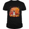 Black Chihuahua Dog Hollowed Pumpkin Moon Shirt Classic Men's T-shirt