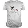 Black Chihuahua is the heartbeat at my feet  Classic Men's T-shirt