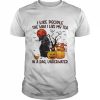 Black Dachshund I like people the way I like my Tea in a bag underwater Halloween  Classic Men's T-shirt