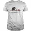 Black Dachshund is the heartbeat at my feet  Classic Men's T-shirt