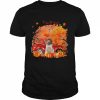 Black German Shorthaired Pointer Dog Hollowed Pumpkin Moon Shirt Classic Men's T-shirt