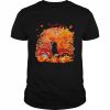 Black Labrador Dog Hollowed Pumpkin Moon Shirt Classic Men's T-shirt