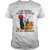 Black Labrador I like people the way I like my Tea in a bag underwater Halloween  Classic Men's T-shirt