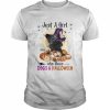 Black Labrador Just A Girl Who Loves Dogs And Halloween Shirt Classic Men's T-shirt