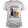 Black Labrador Pup I like people the way I like my Tea in a bag underwater Halloween  Classic Men's T-shirt