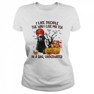 Black Labrador Pup I like people the way I like my Tea in a bag underwater Halloween  Classic Women's T-shirt