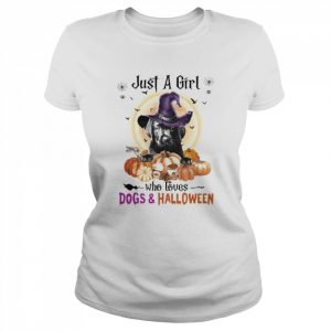 Black Labrador Pup Just A Girl Who Loves Dogs And Halloween Shirt Classic Women's T-shirt