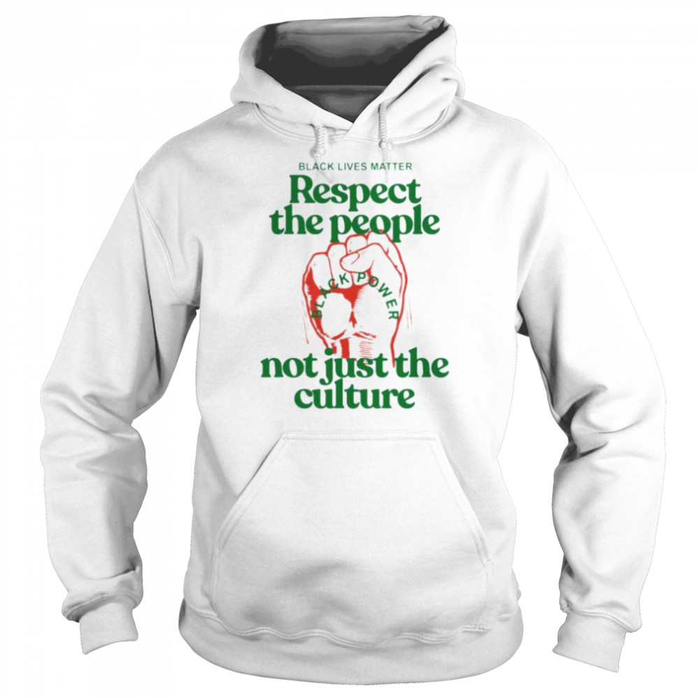 Black Lives Matter Respect the people not just the culture  Unisex Hoodie