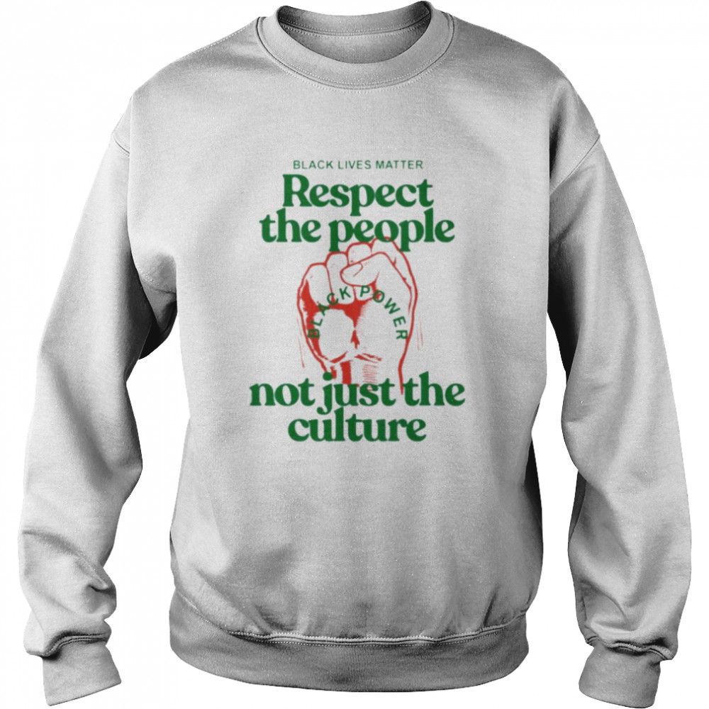 Black Lives Matter Respect the people not just the culture  Unisex Sweatshirt