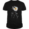 Black Pug Daisy flower You are my sunshine  Classic Men's T-shirt