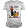 Black Pug I like people the way I like my Tea in a bag underwater Halloween  Classic Men's T-shirt