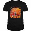 Black Silver Labrador Dog Hollowed Pumpkin Moon Shirt Classic Men's T-shirt