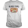 Blood Type Mug Root Beer  Classic Men's T-shirt