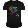 Born To do this CAN life Nurse heart tie dye  Classic Men's T-shirt