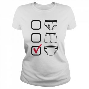 Briefs Boxers Diapers Check Mark Shirt Classic Women's T-shirt