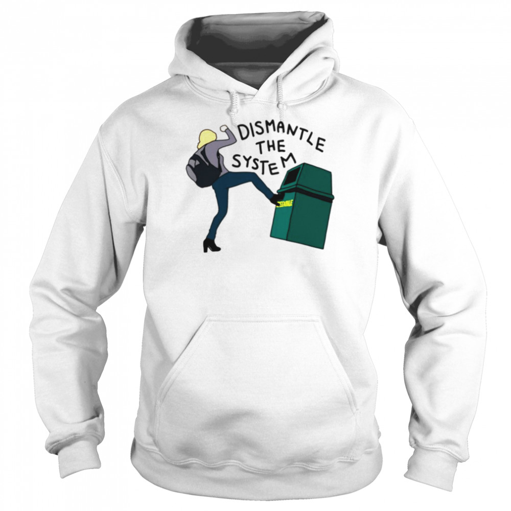 Britta Kicking A Greendale Trash Can  Unisex Hoodie