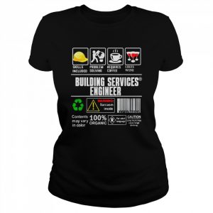 Building Services Engineer Label Skills Solving Coffee Wine Shirt Classic Women's T-shirt