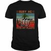 Bury Me With My Plants Skeleton Squad Funny Plants Lover  Classic Men's T-shirt