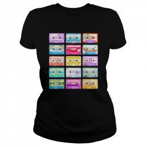 Cassette Tapes Collection 80’s 90’s Music Mixtape  Classic Women's T-shirt