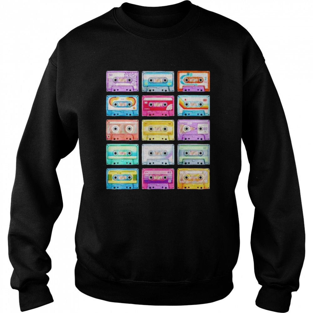 Cassette Tapes Collection 80’s 90’s Music Mixtape  Unisex Sweatshirt