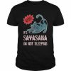 Cat Funny Savasana Yoga  Classic Men's T-shirt