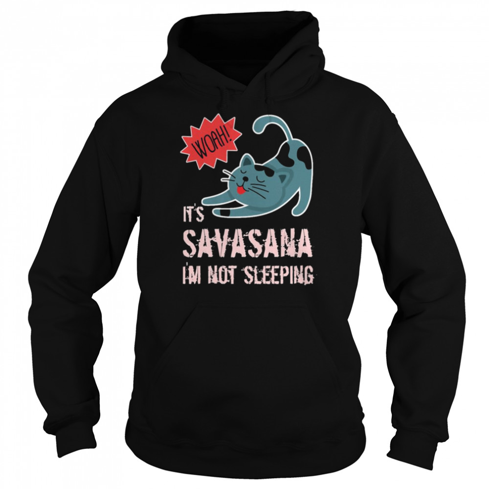 Cat Funny Savasana Yoga  Unisex Hoodie