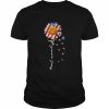 Cat Mom Life Paw Sunflower American flag  Classic Men's T-shirt