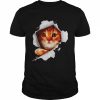 Cat Torn Cloth  Classic Men's T-shirt