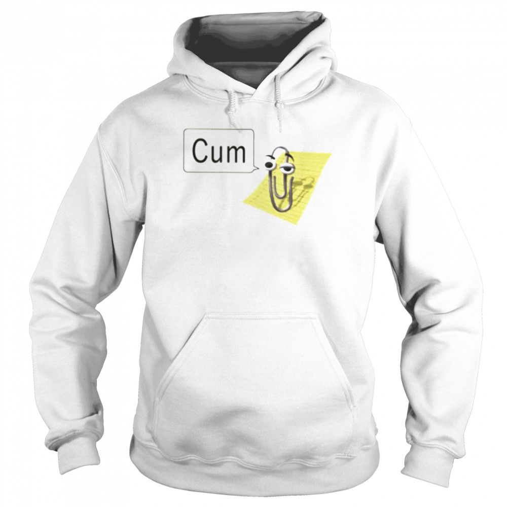 Clippy Cum Shirt Unisex Hoodie