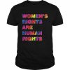 Colorful Women’s Rights Are Human Rights T-Shirt Classic Men's T-shirt