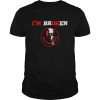 Confused smile I’m broken invisible illness I’m ok broken  Classic Men's T-shirt