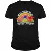 Cottage Core Aesthetic Frog Wizard On Mushroom Rainbow T-Shirt Classic Men's T-shirt