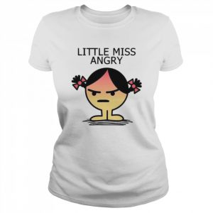 Cute Meme Angry Fitted Little Miss  Classic Women's T-shirt