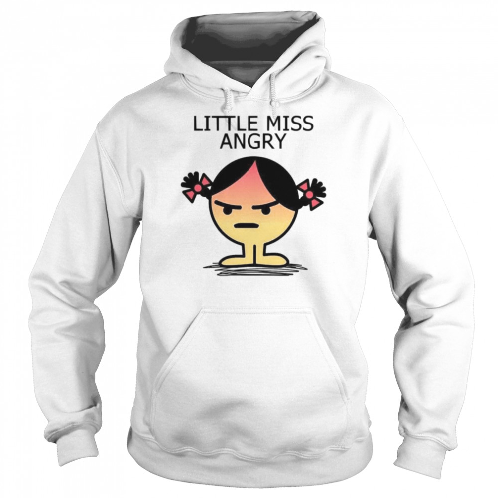 Cute Meme Angry Fitted Little Miss  Unisex Hoodie