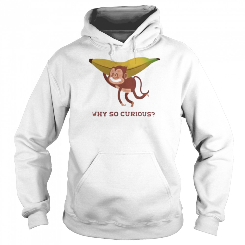 Cute Monkey Why So Curious  Unisex Hoodie