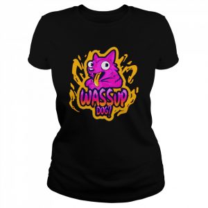 Cute Purple Dog In Trending Whats Up Dog  Classic Women's T-shirt