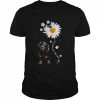 Dachshund Daisy flower You are my sunshine  Classic Men's T-shirt