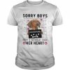 Dachshund Sorry Boys I Stole Her Heart Shirt Classic Men's T-shirt