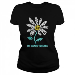 Daisy the art of Optimism Life is good 1st Grade Teacher  Classic Women's T-shirt