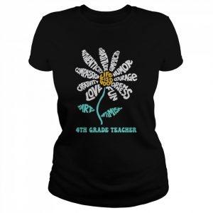 Daisy the art of Optimism Life is good 4th Grade Teacher  Classic Women's T-shirt